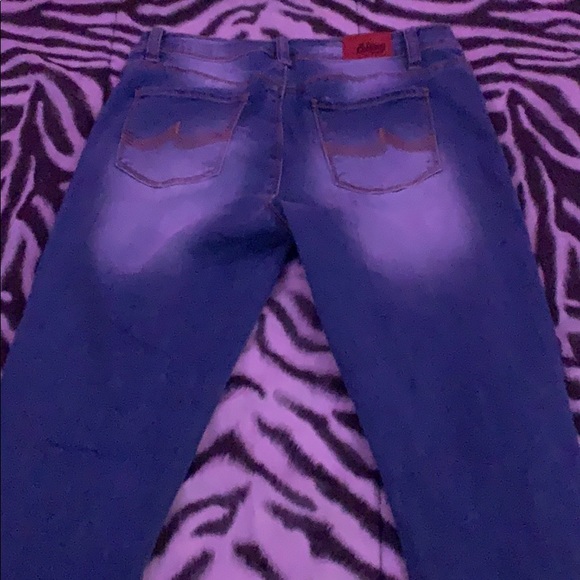 Dark Blue Ripped Jeans - Picture 2 of 6